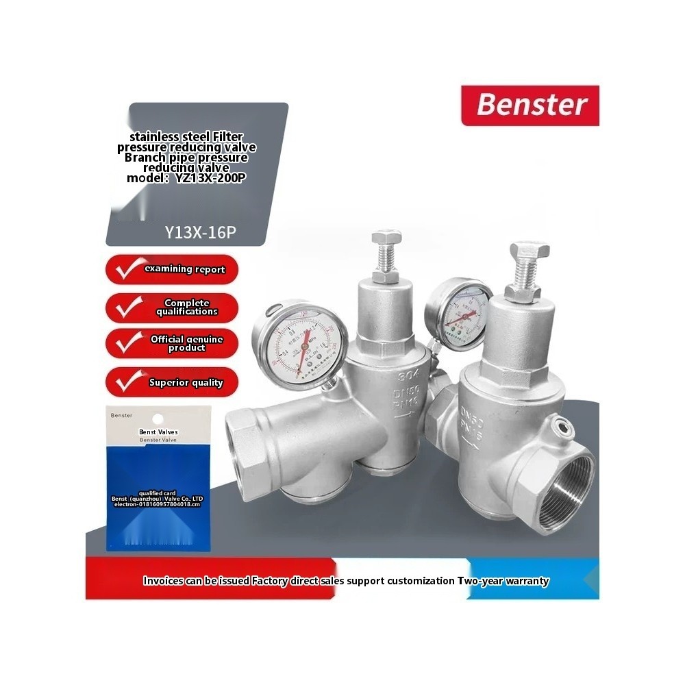 304 Stainless Steel Thickened Filter Pressure Reducing Valve, Tap Water ...