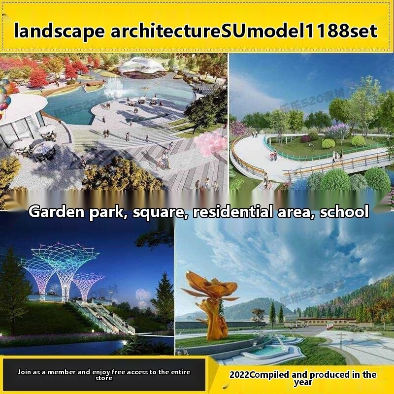 2022 Master Model SU Garden Landscape Design Park Square Residential ...