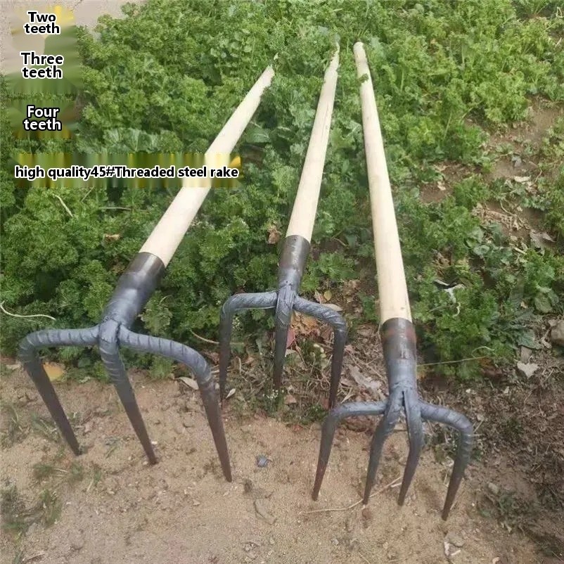 COD/Three-pronged rake, hooked rake, small iron rake, agricultural tool ...