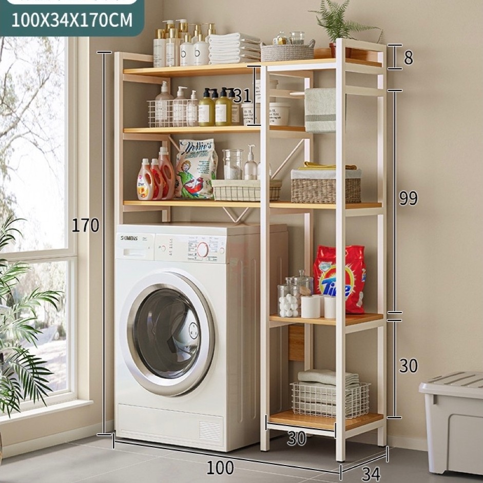 Iron Toilet Rack Space Saver WaterProof Bathroom Organizer Rack ...