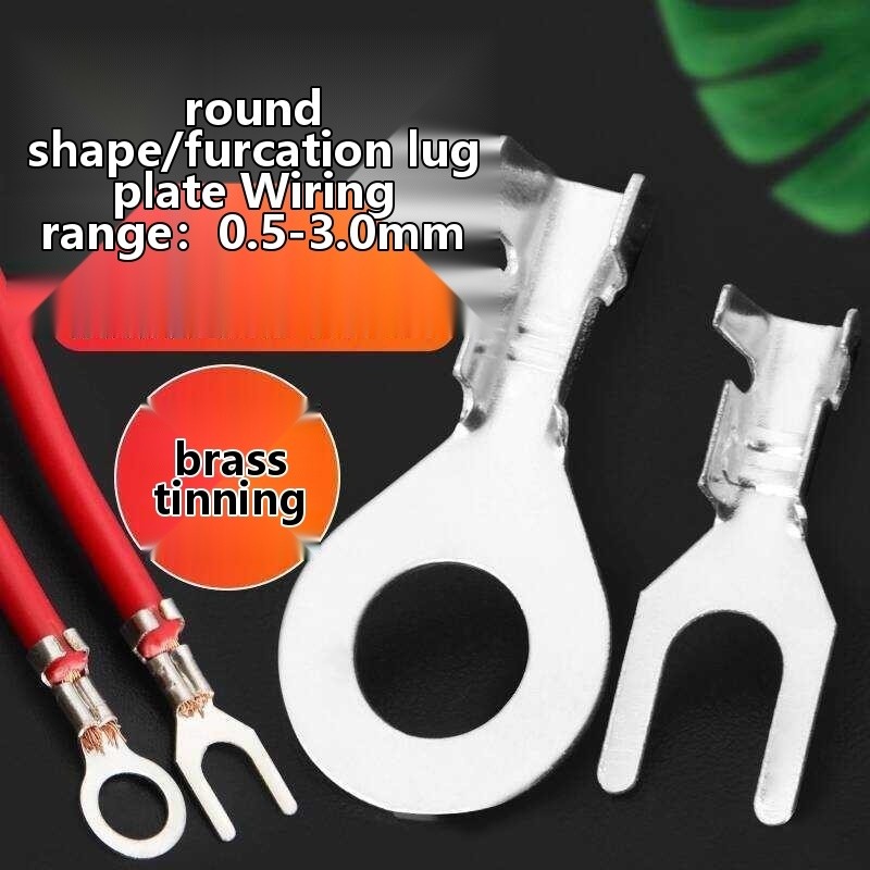 Block Grounding Ring Round Cold Pressed O-Type Copper Wire Nose Bare ...