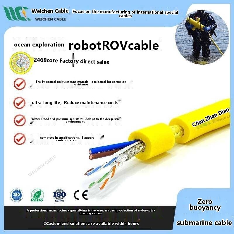 Zero Buoyancy Floating Cable Underwater Robot ROV Signal Communication ...