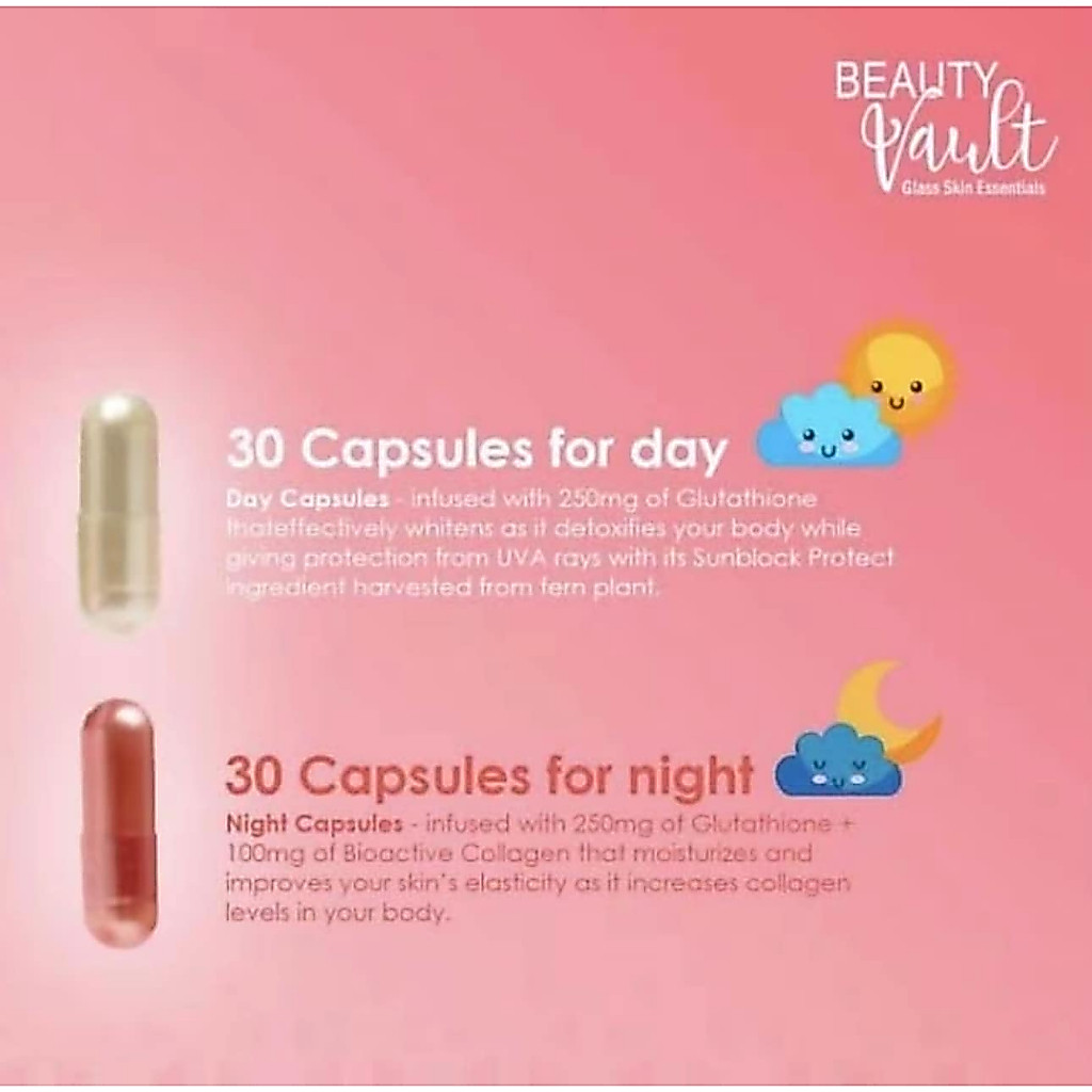 Beauty Vault LUMI 24H Glutathione Capsules