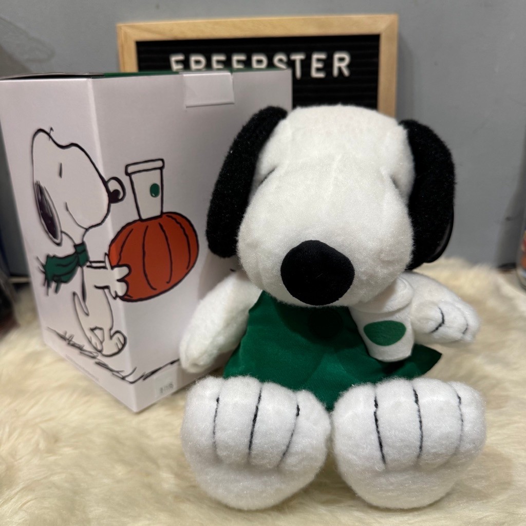 [100% ORIGINAL] Starbucks x Snoopy Stuffed Toy (Peanuts Snoopy Plush ...