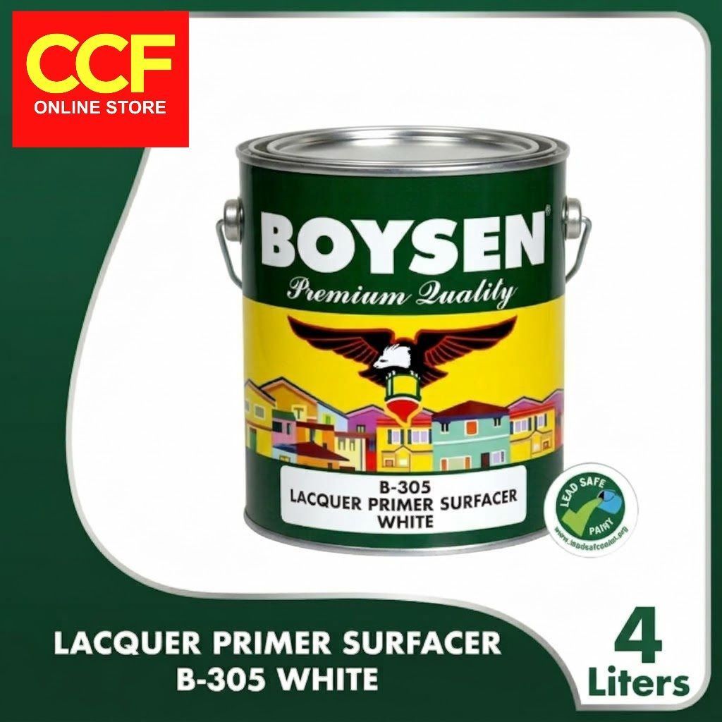 BOYSEN Lacquer Primer White #305 - 4 Liters / 1 Gallon | Shopee Philippines