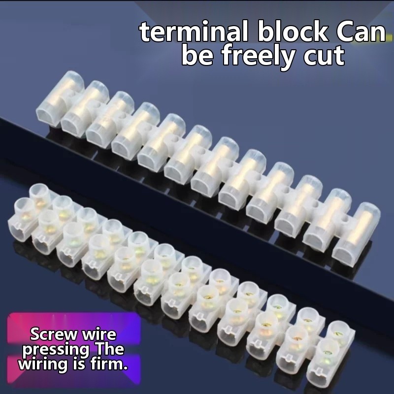10-pack of terminal block wire connectors, 12-position, 10A, mating, 4/ ...