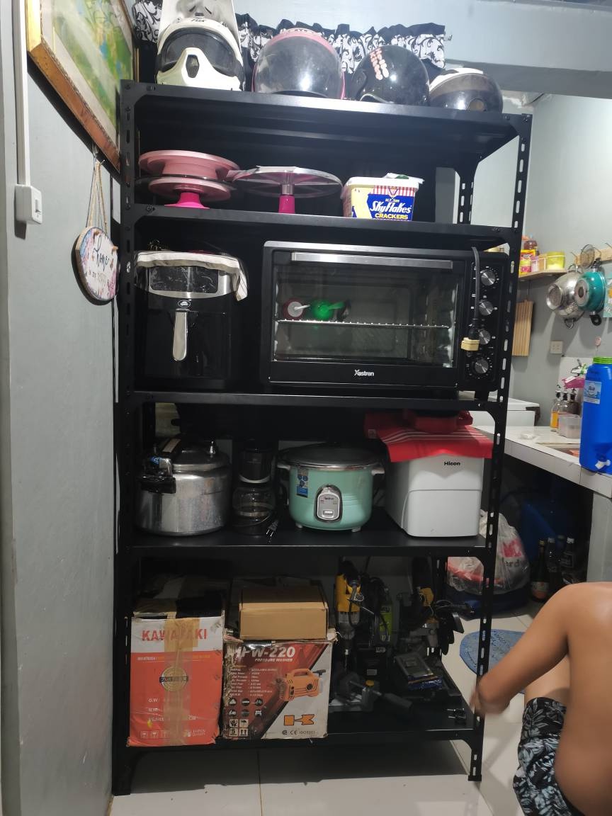 【120*50*200 CM】Full Metal Heavy Duty Storage Shelves Rack Shelves 5/6 ...