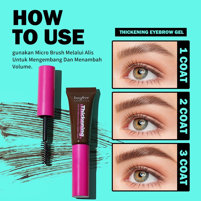 Bayfree Thickening Eyebrow Gel Tinted Dye Waterproof And Longlasting