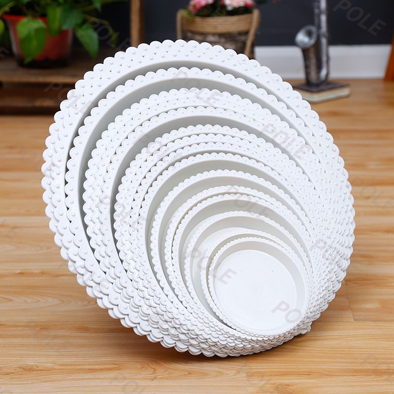 Gardening Pots Plate Plastic Bottom Tray Durable Home Decor Tray Indoor ...