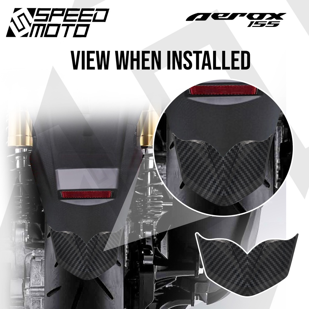 AEROX V1 REAR FENDER GARNISH Z-5432/CARBON COVER FOR YAMAHA AEROX 155 ...