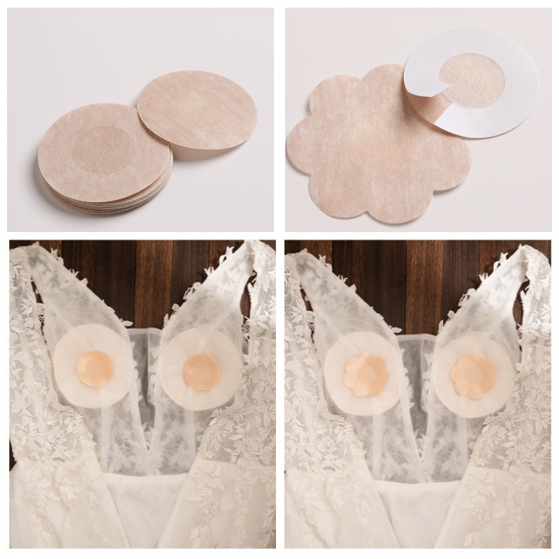Disposable Breast Patch Nipple Stickers Invisible Bra Nipple Tape ...
