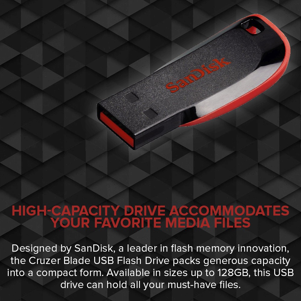 EasyPC | Sandisk Cruzer Blade SDCZ50-128G-B35 12gb USB Flashdrive ...