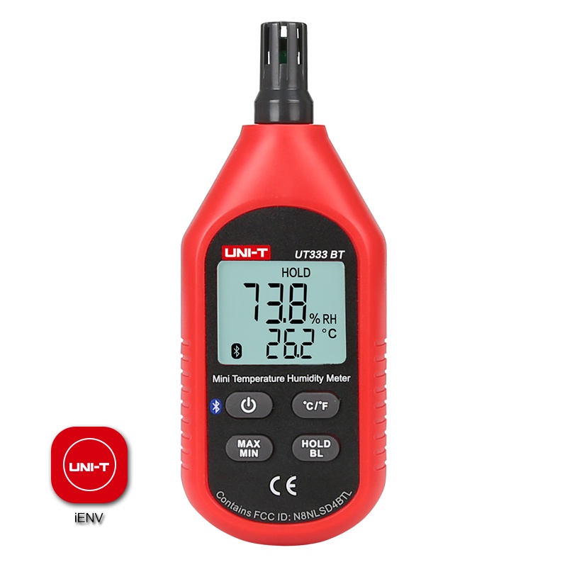 UNI-T Bluetooth mini LCD digital thermometer hygrometer temperature ...