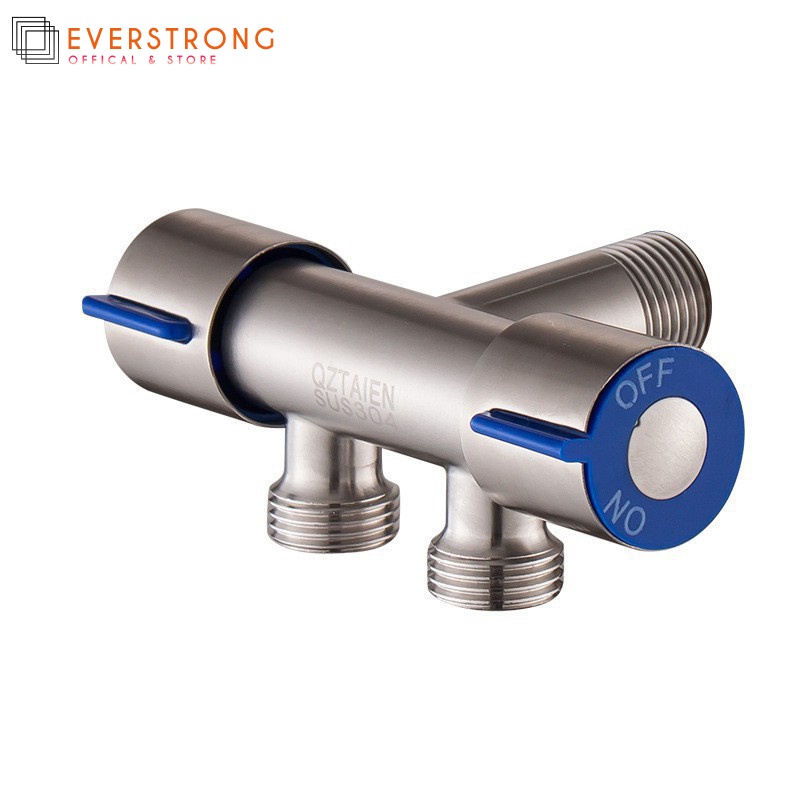 Stainless 304 Steel 1/2 Angle Valve One Into Two Out Three-way Control ...
