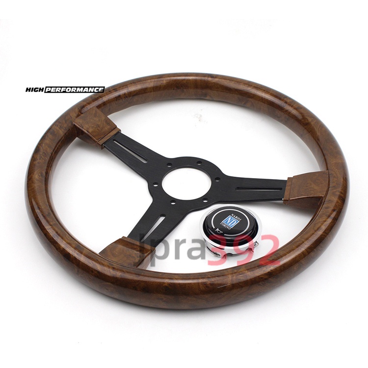 NARDI Universal Wood Grain Auto Racing Steering Wheel Drifting 14 inch ...