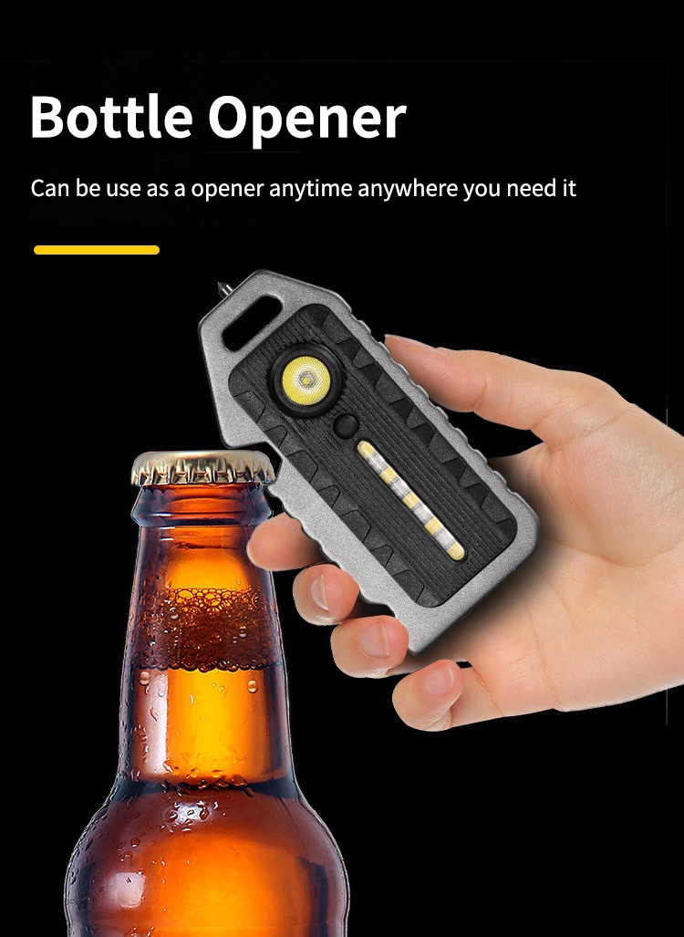 Nicron Multi-function Keychain Flashlight K10, Mini EDC Rechargeable ...
