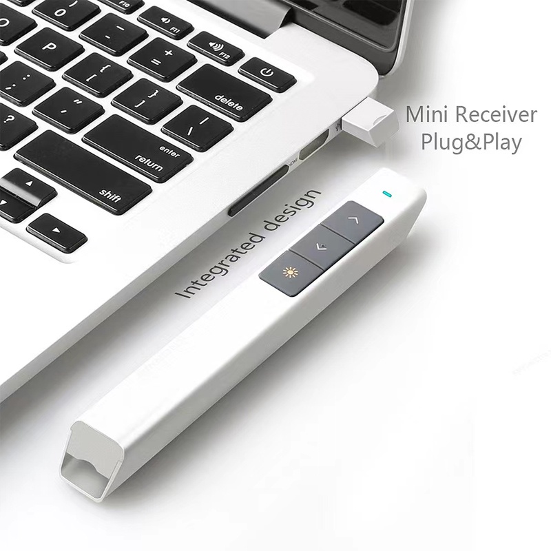 2.4G Wireless PowerPoint Presenter Clicker With Laser Remote Control ...