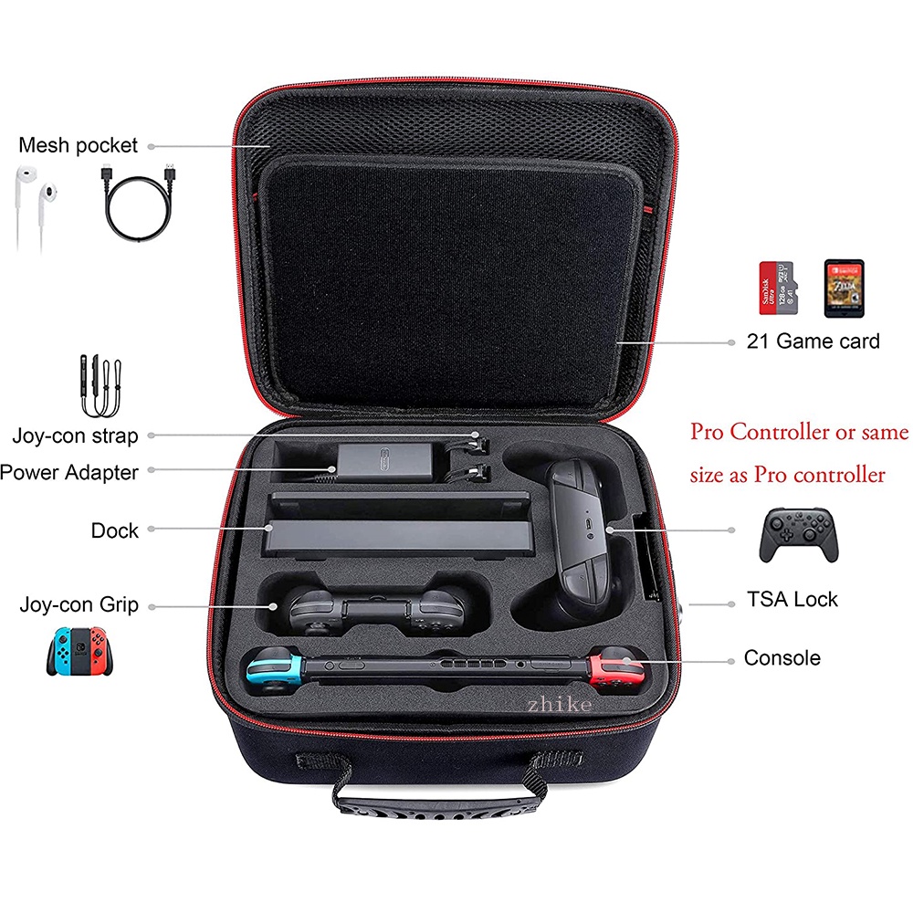 Hard Carrying Case Bag for Nintendo Switch and Oled Bag Shell Cover ...
