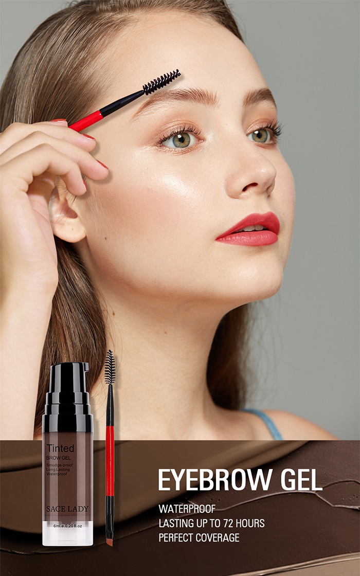 SACE LADY Eyebrow Gel Waterproof Tinted Brow Cream Long Lasting Eyebrow