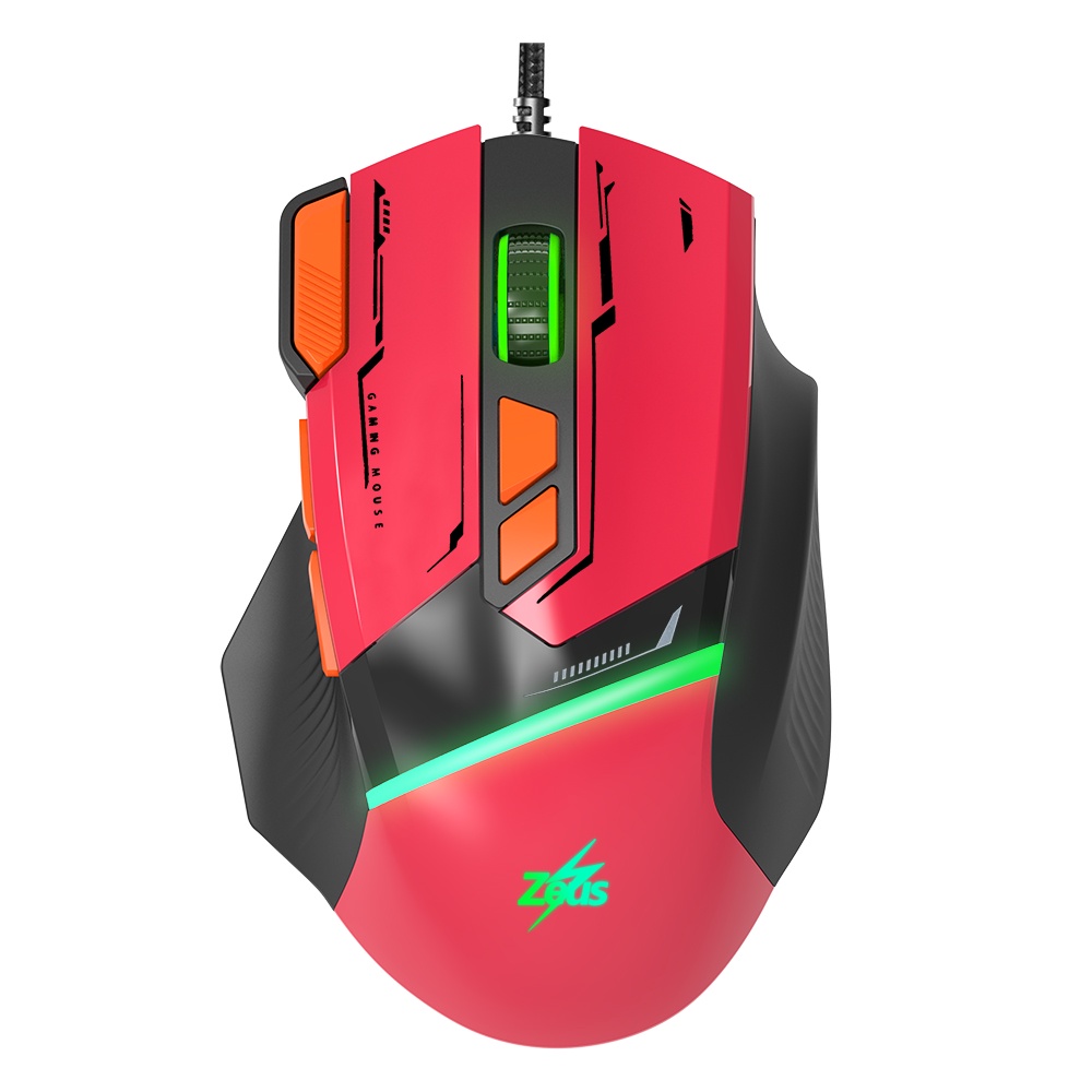 Zeus x GUNDAM ( GD - 002 ) RGB LED Wired Gaming Mouse Neo Zeon Gaming ...