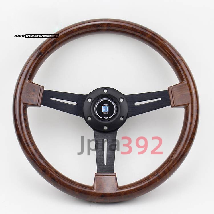 NARDI Universal Wood Grain Auto Racing Steering Wheel Drifting 14 inch ...