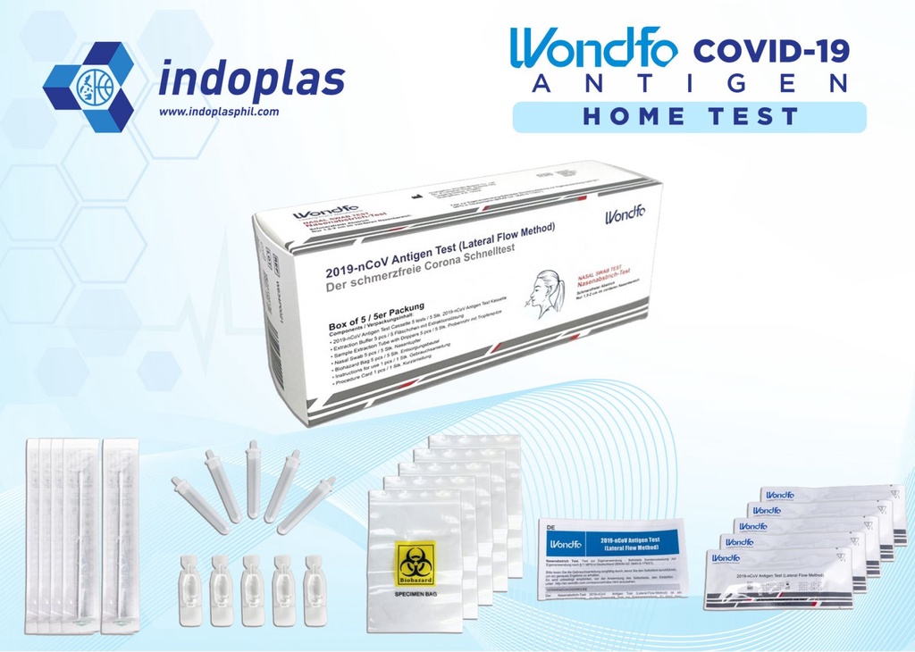 SD Abott Zybio Wondfo Antigen Home Test Box of 5 Test Kits (Family