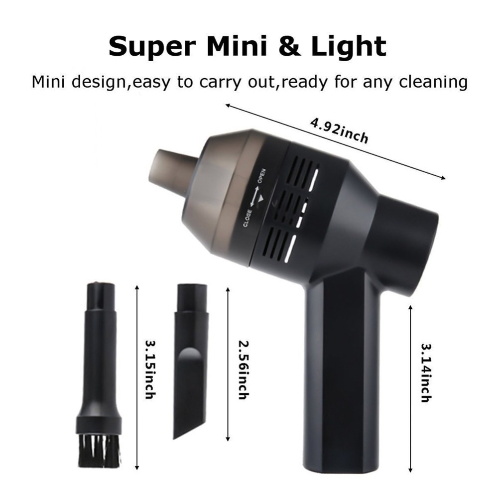 KSUN Wireless Vacuum Cleaner USB Charging Mini Portable PC Keyboard ...
