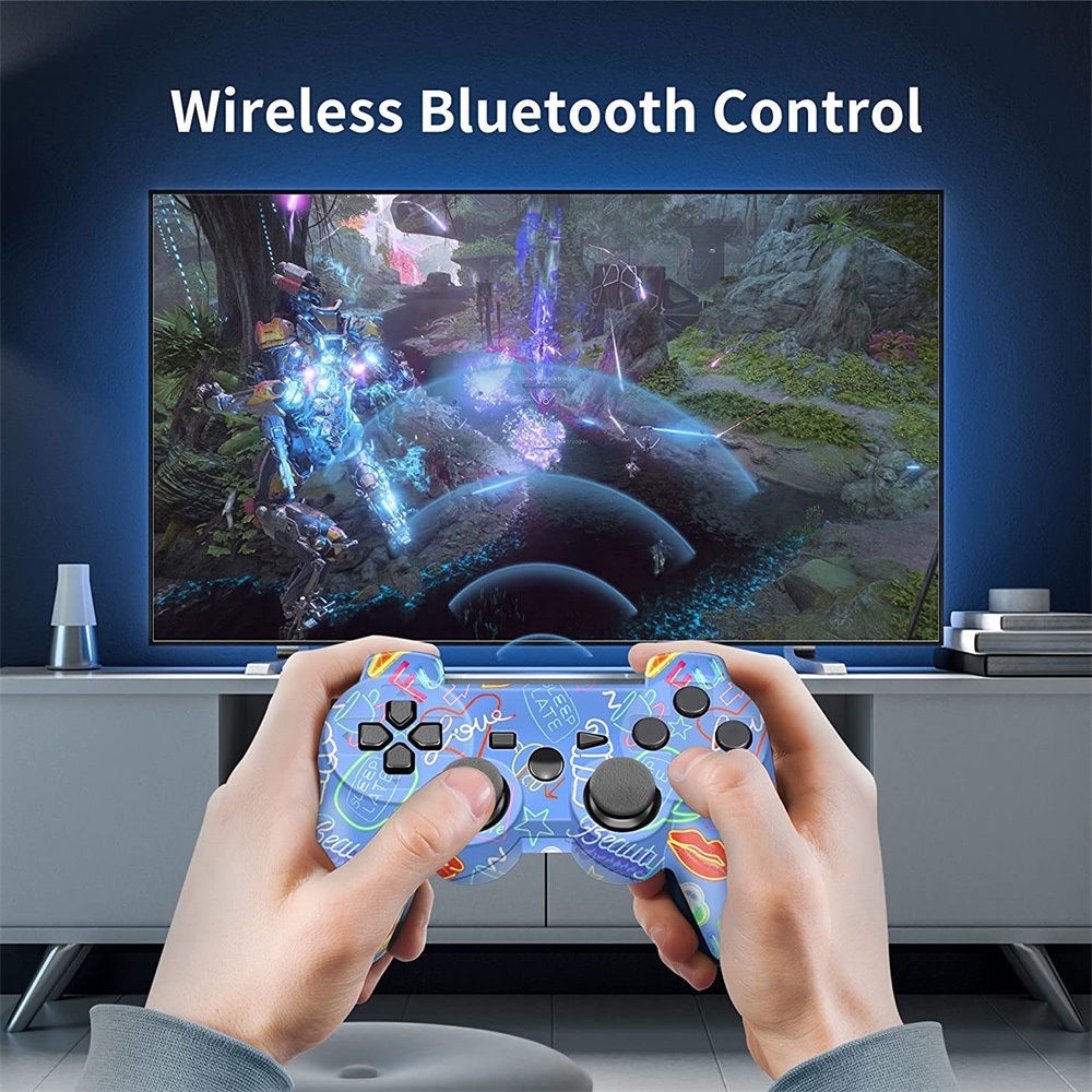 KSUN 2.4GHz Wireless Bluetooth Dual Joystick Control Game Controller ...