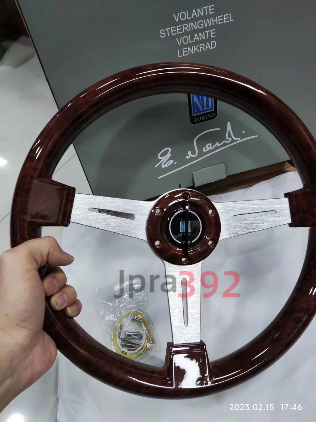 NARDI Universal Wood Grain Auto Racing Steering Wheel Drifting 14 inch ...