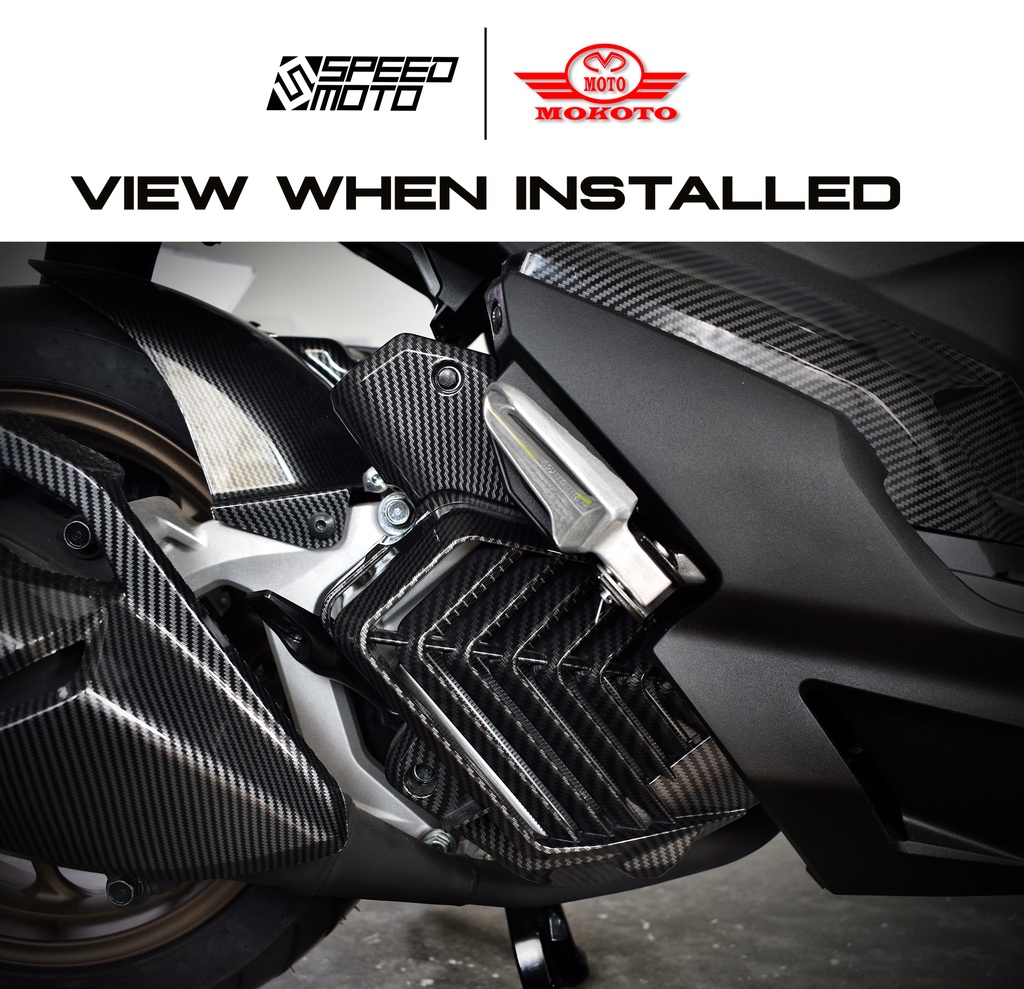 HONDA CLICK 160 RADIATOR COVER CARBON C-2312 FOR CLICK 160 SPEEDMOTO ...