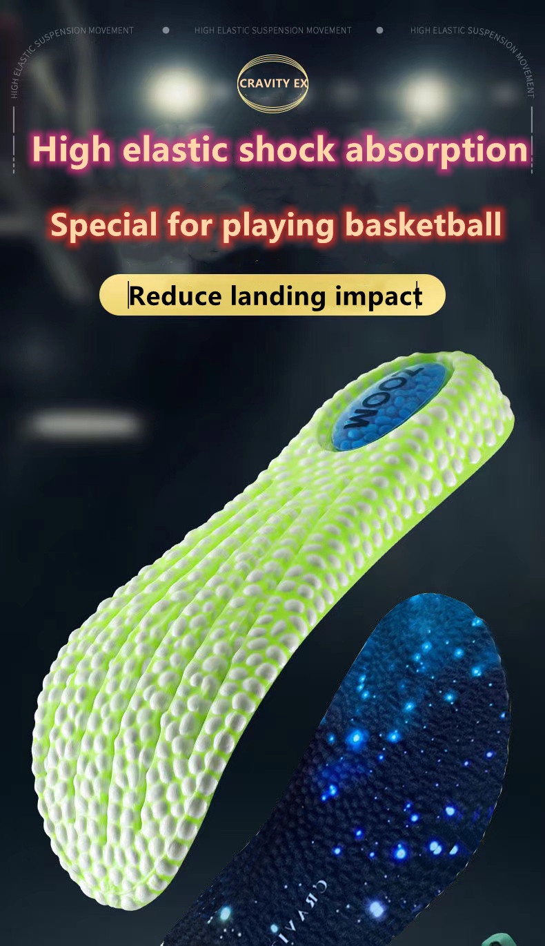 GRAVITY EX popcorn insole sports air cushion shock absorption increase ...