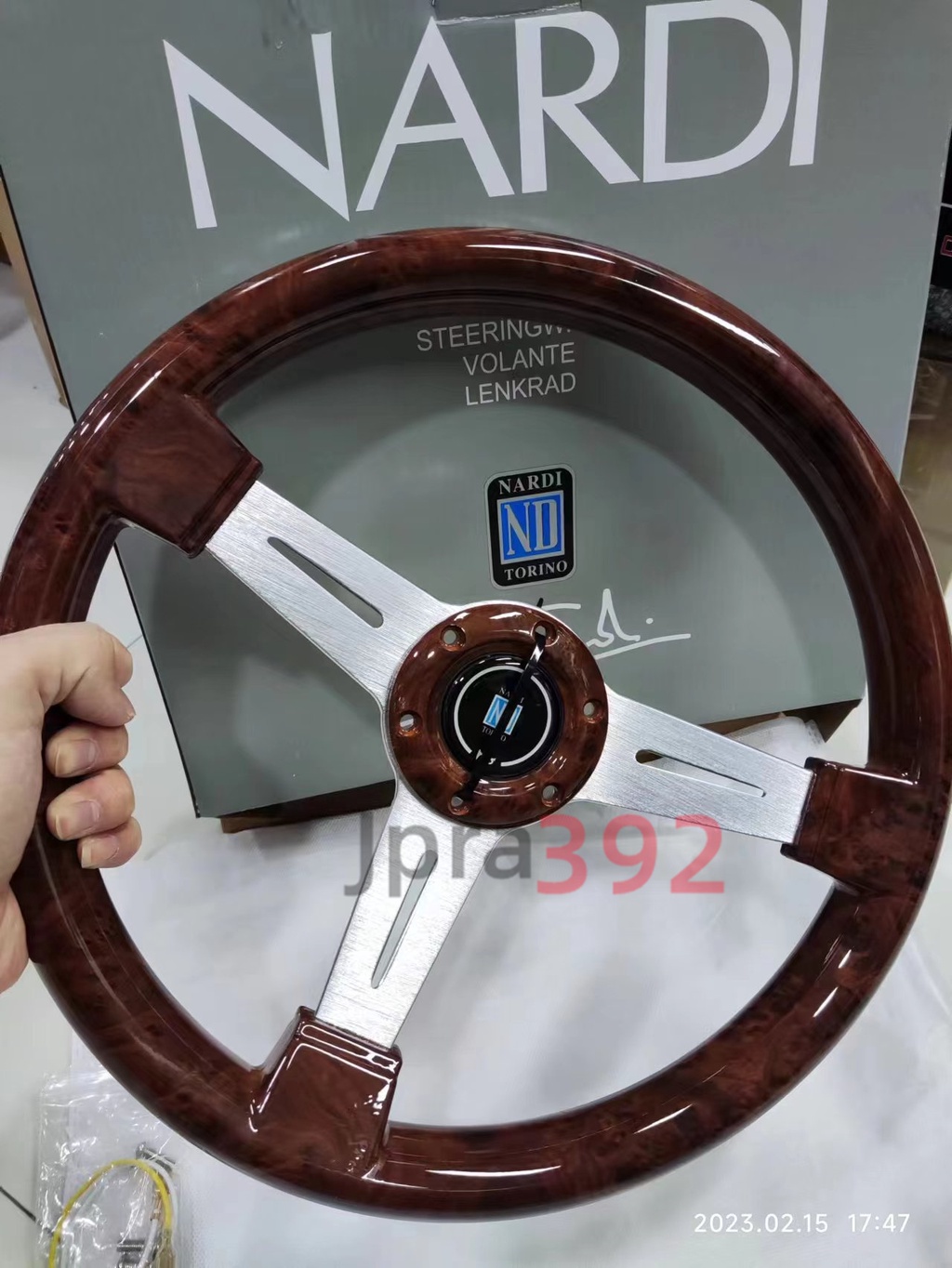 NARDI Universal Wood Grain Auto Racing Steering Wheel Drifting 14 inch ...