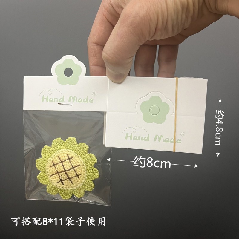 100pcs/lot Foldable Packaging Paper Cards Jewelry Hair accessories ...