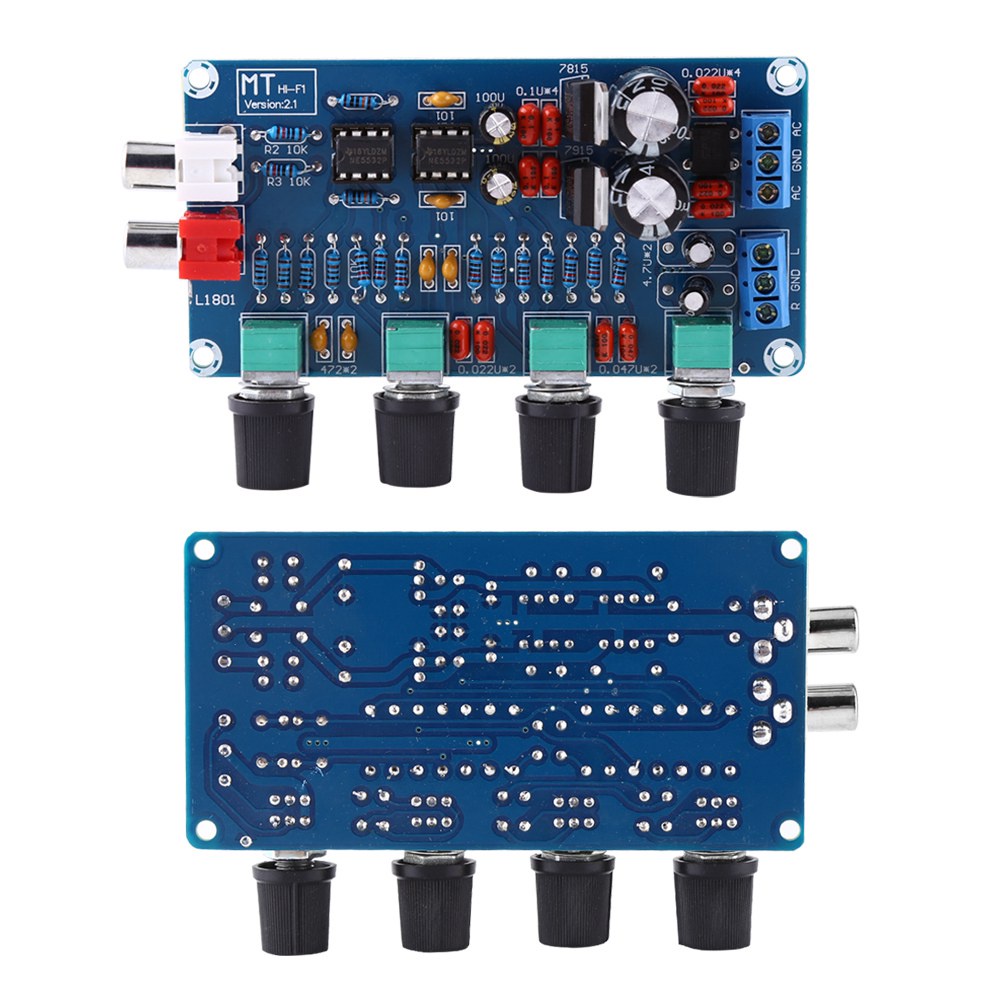 NE5532 Preamplifier Amplifier OP-AMP HIFI Volume EQ Tone Control - Foto 5