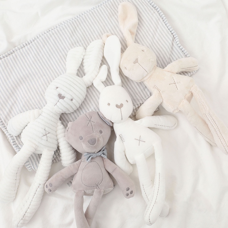 Long leg Bunny Bear Plush Toy Soft Stuffed Animal White Rabbit Bears ...