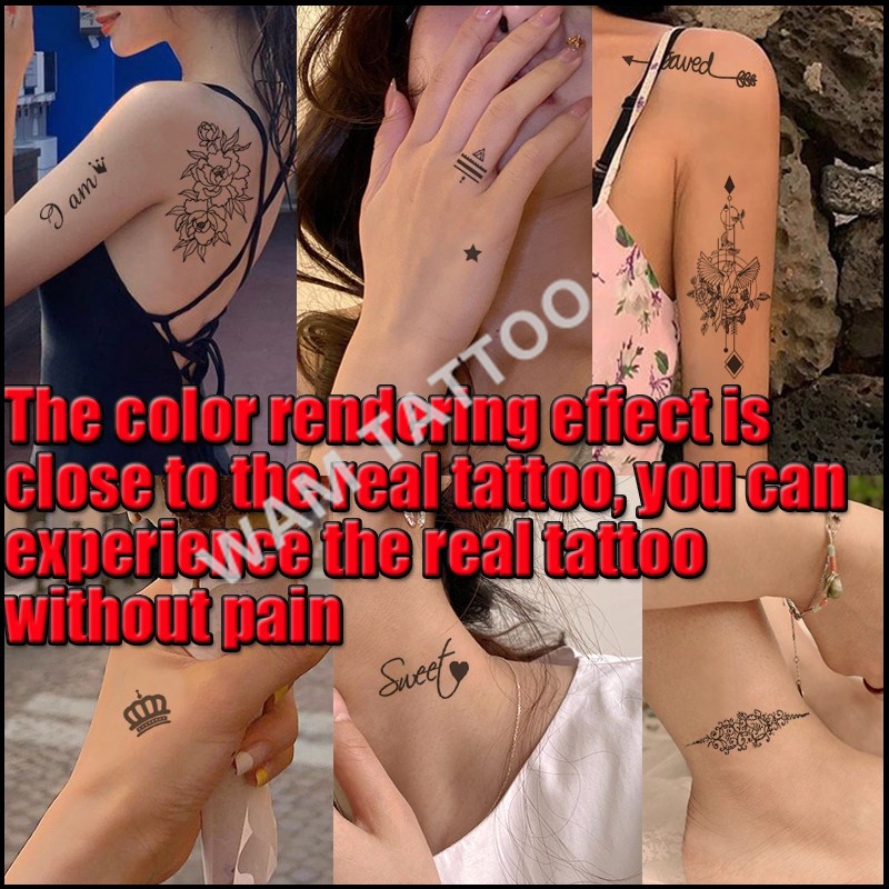 WAM TATTOO Juice Tattoo Patch Semi-Permanent For 15 Days Sticker ...