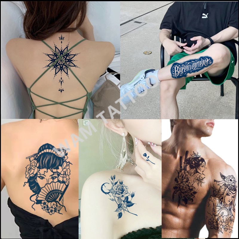 WAM TATTOO Juice Tattoo Patch Semi-Permanent For 15 Days Sticker ...