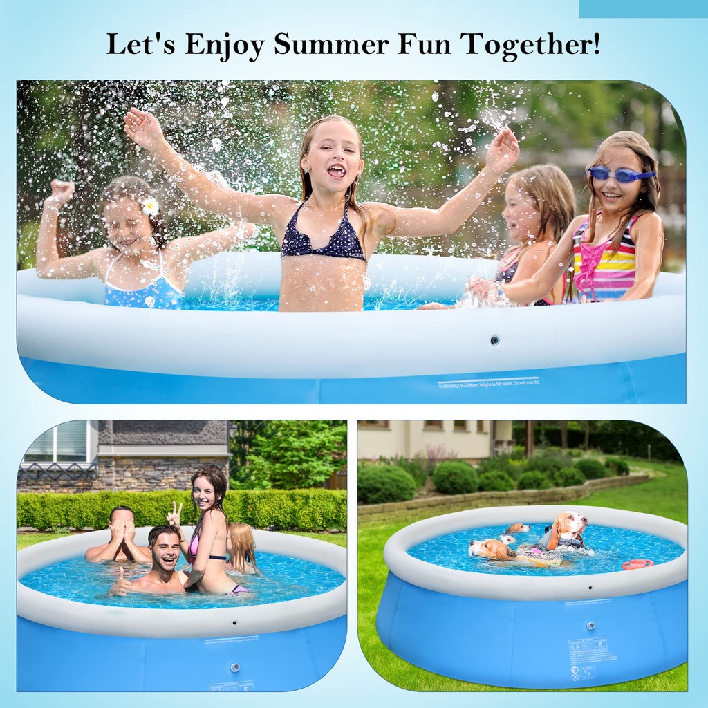 Electric Air Pump Bestway Swimming Pool Adult Kids Family Size ...
