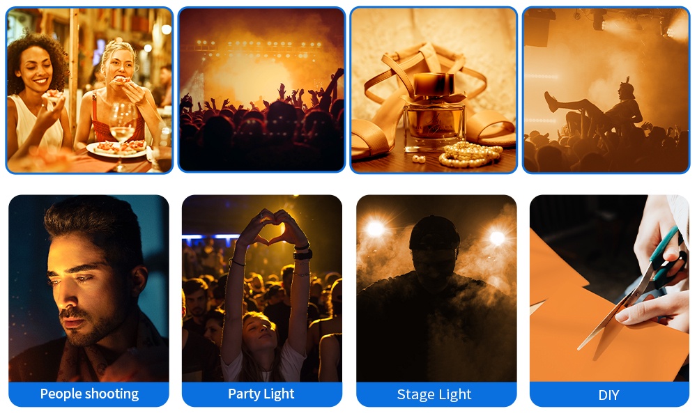 Carta Filtro 40x50 Cm Per Luci Da Studio - Pellicola Colorata Temperatura Fredda Per Foto E Video