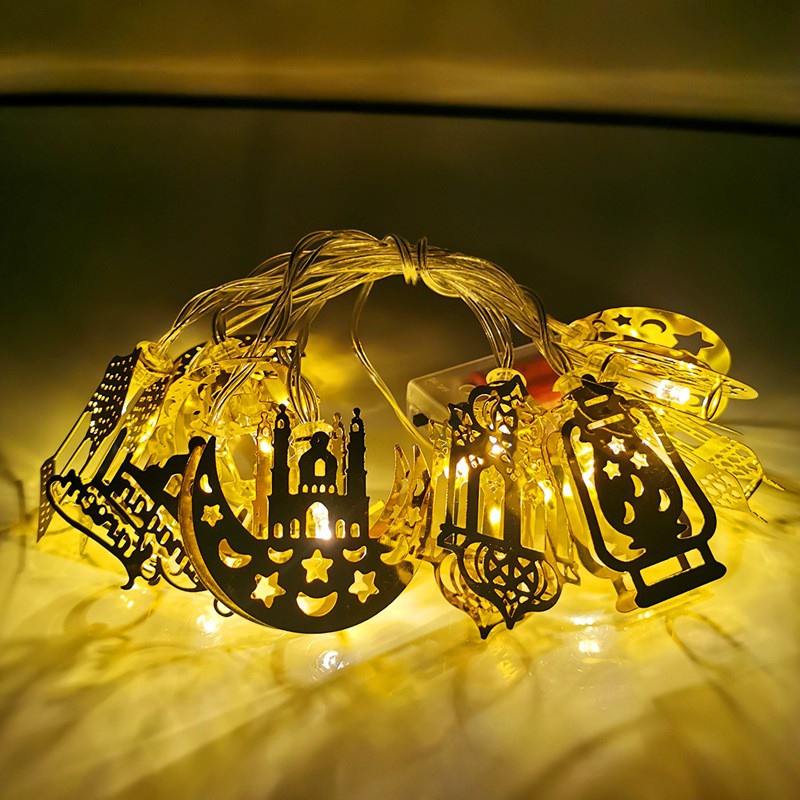 Ramadan Decorations Moon Star Led String Lights EID Mubarak Decor For ...