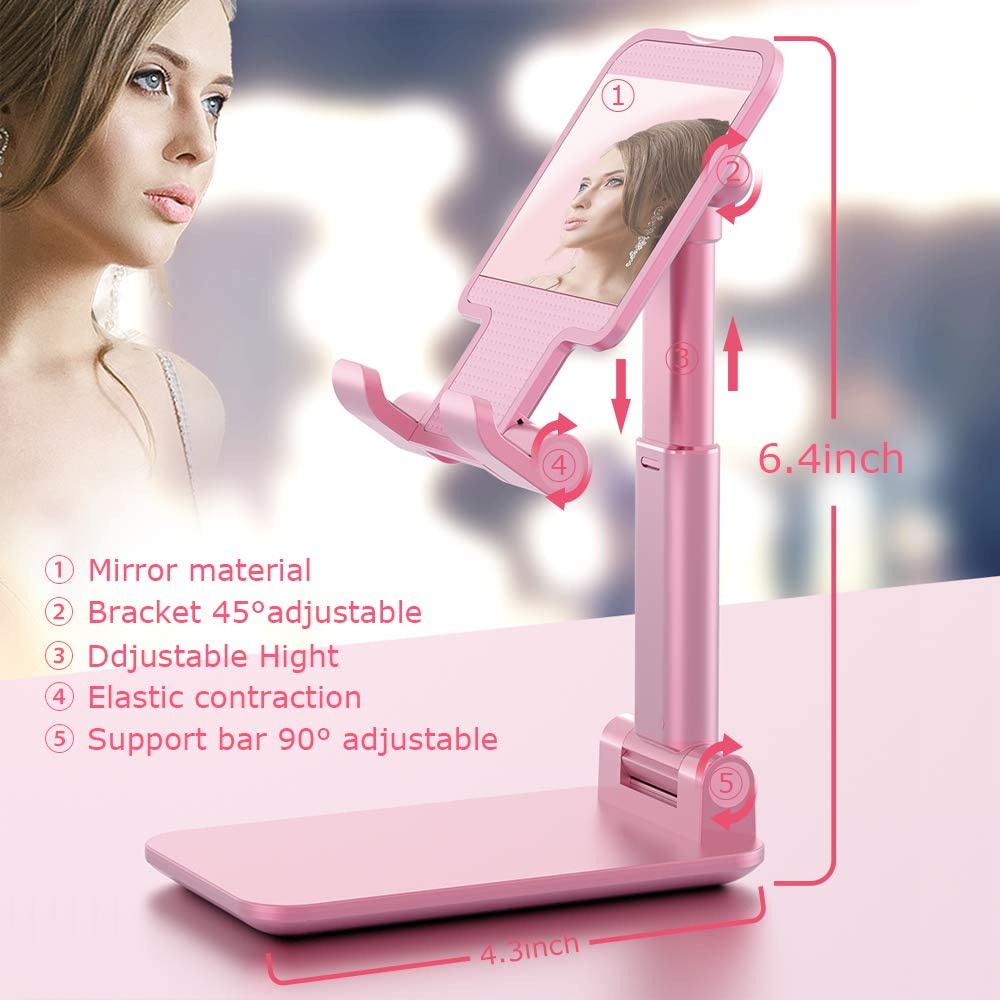 Phone Stander for Desk,Foldable Portable Adjustable Tablet Cell Phone ...