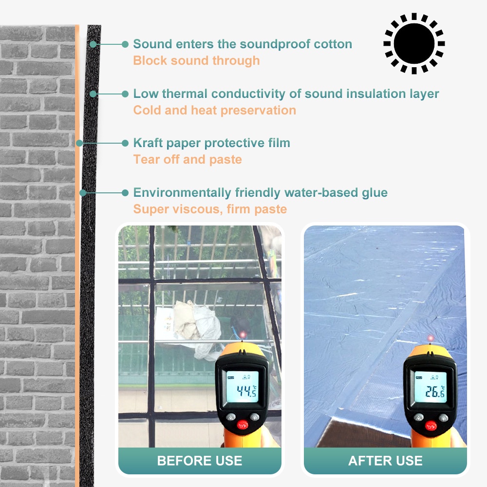 Window Glass Thermal Insulation Films One-Way Building Sunscreen Sheet ...