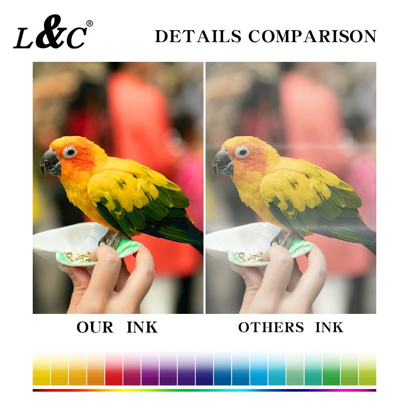 L&C Refill ink 135ml 790 890 4 Color Ink Set for Canon PIXMA E3370 ...