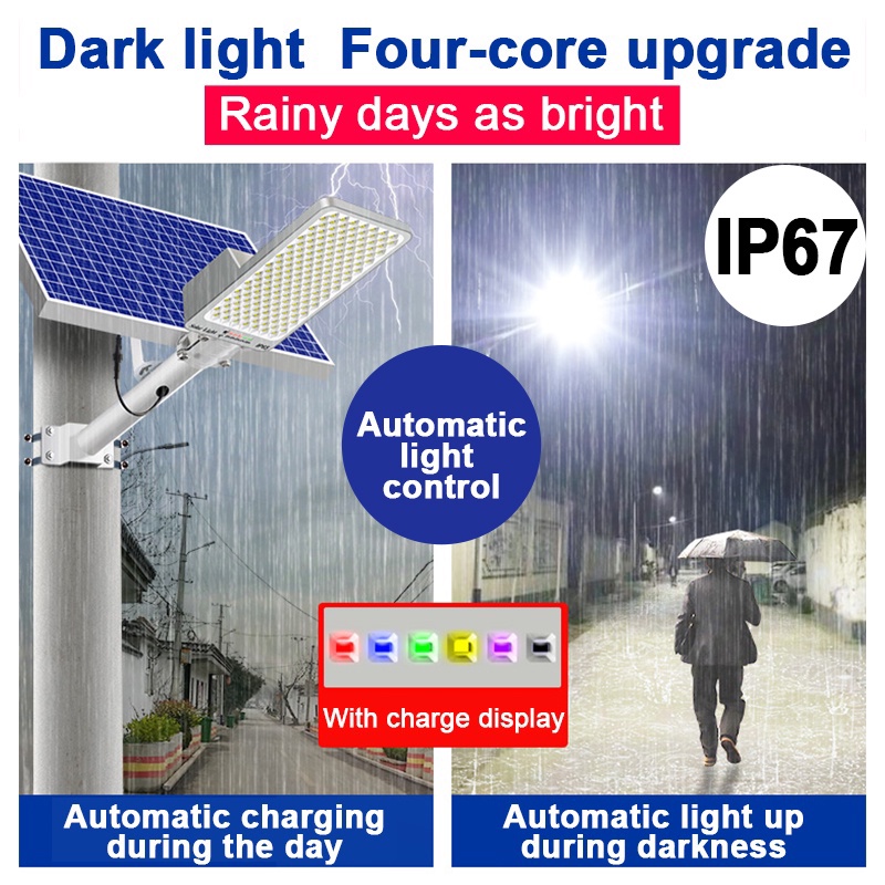 solar street light outdoor waterproof IP67 solar led lamp wall lights ...