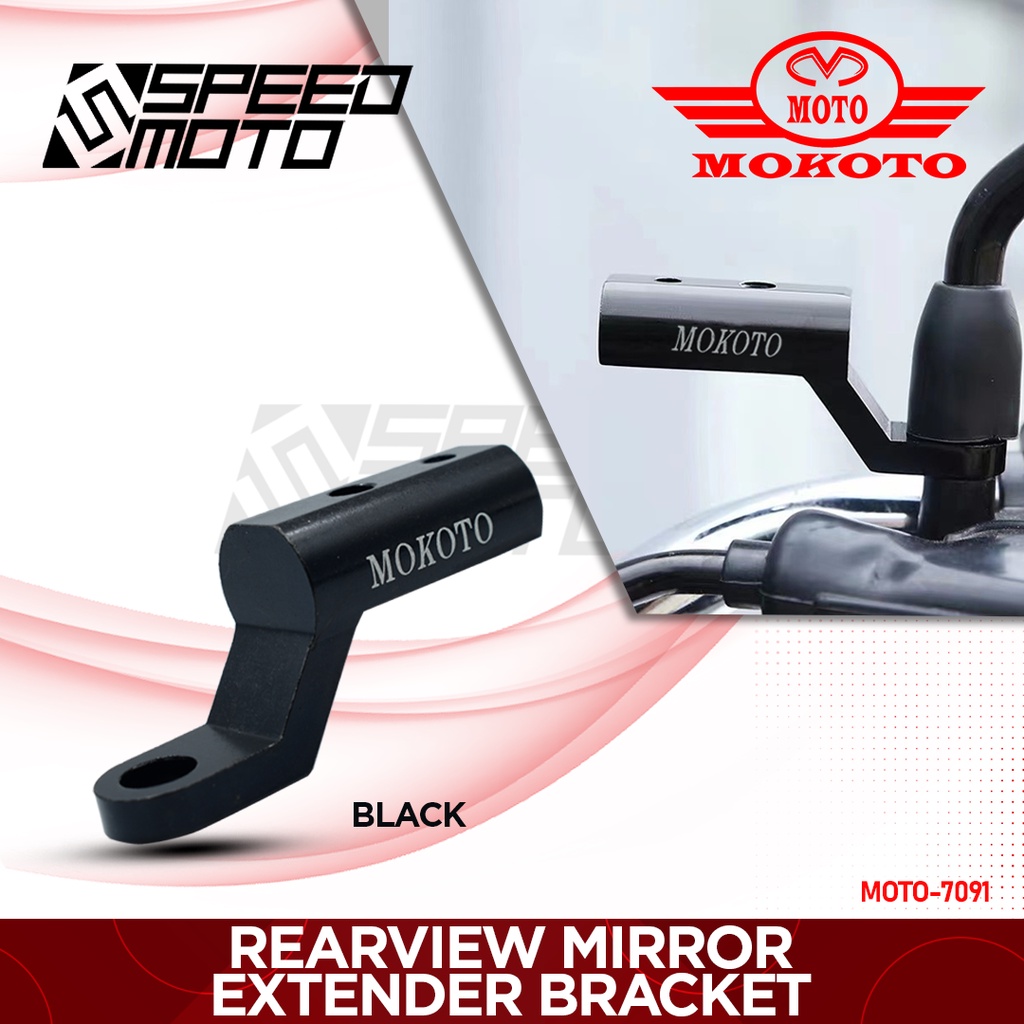 MOKOTO Motorcycle Rearview Mirror Expander Bracket MOTO-7091 | Shopee ...