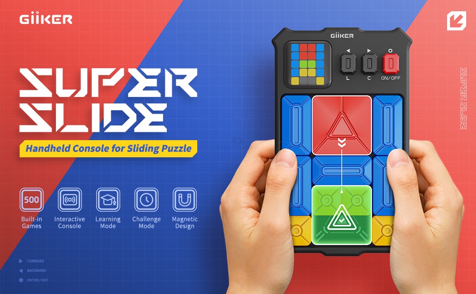 GiiKER Super Slide Puzzle Games Featuring 500+ Challenges Brain Teaser ...