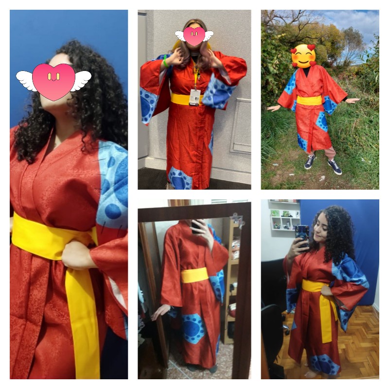 TopLong Monkey D Luffy Kimono Anime Cosplay Costume Vietnam