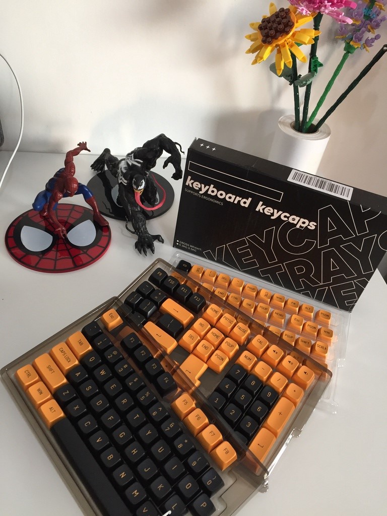 Black&Gold Keycaps 150Keys MSA Profile Double Shot For Mechanical ...