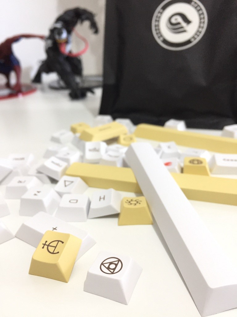 Alchemy Theme Keycap 140 keys Cherry Profile PBT Dye Subbed Japanese ...