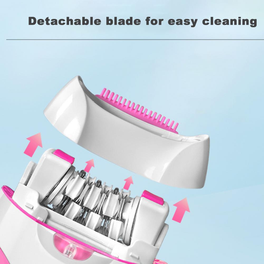 Kemei Epilator Female Rechargeable Hair Removal Machine Electric Lady